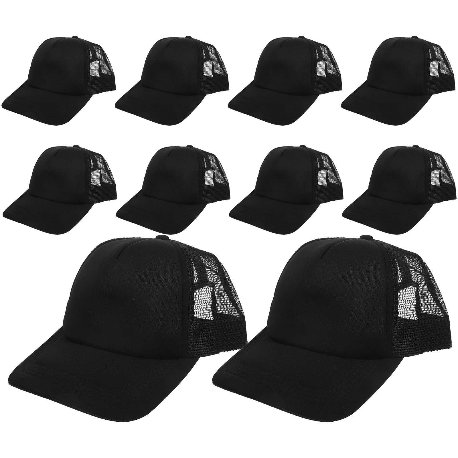 Hat Sublimation Blank - 10 Adet Boş File Beyzbol Şapkası