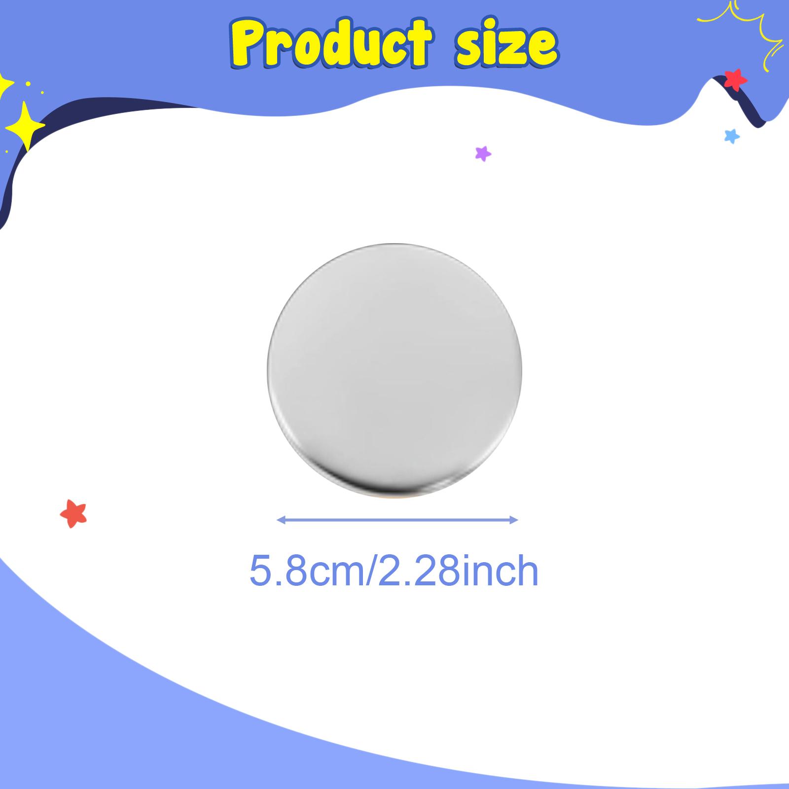 Button Badge Blank - Academik Etkinlikler ve DIY Tanımlama Etiketleri
