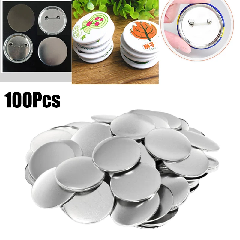 Button Badge Blank - 100 adet Boş Rozet Pin Düğme