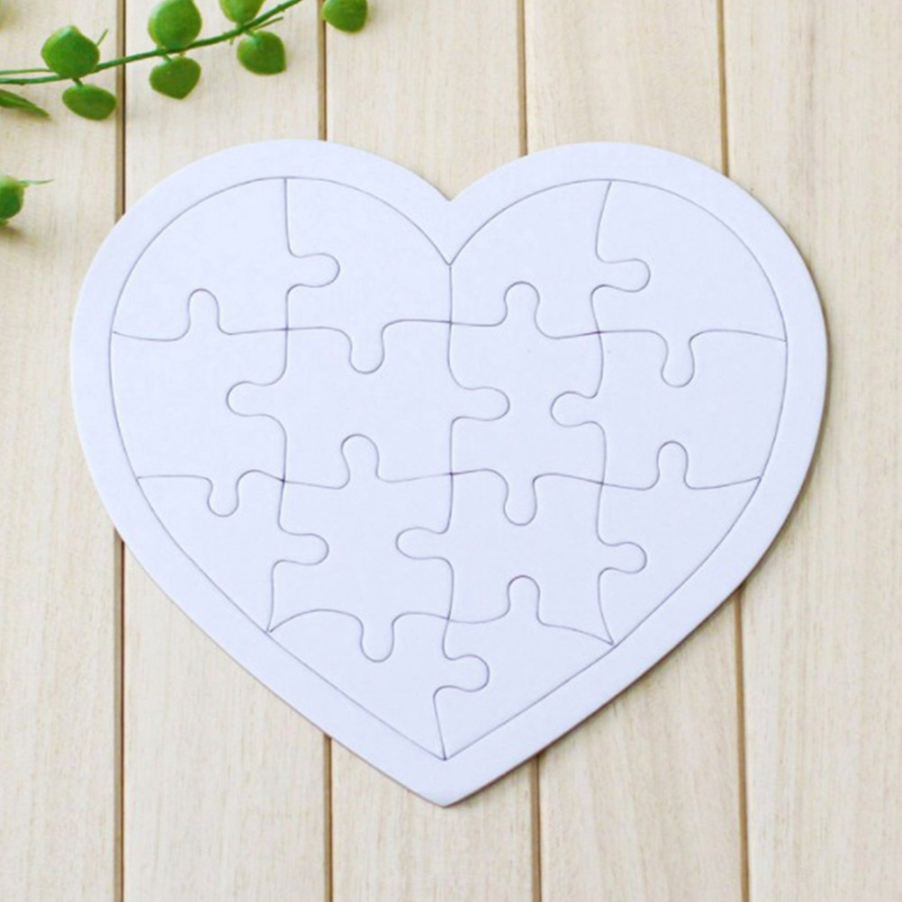 4 Adet Boş Yapboz Çocuklar İçi - Puzzle Blank White incelemesi ve fiyatı
