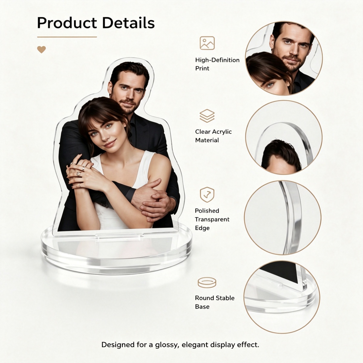 Özel Akrilik Karakter Portre D - Photo Acrylic Block incelemesi ve fiyatı