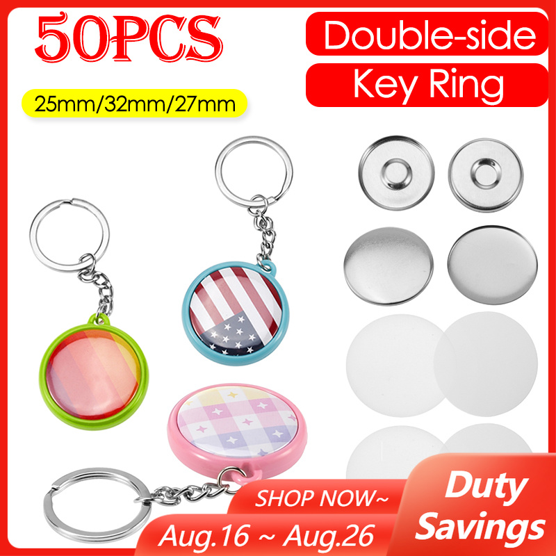 50 adet/takım 25mm 32mm 37mm Ç - Button Badge Blank incelemesi ve fiyatı