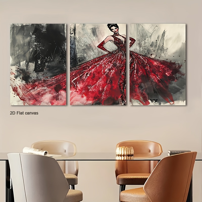 Çerçevesiz Kanvas 3 Parça Kırm - Canvas Wrap Ready incelemesi ve fiyatı